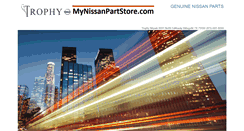 Desktop Screenshot of mynissanpartstore.com